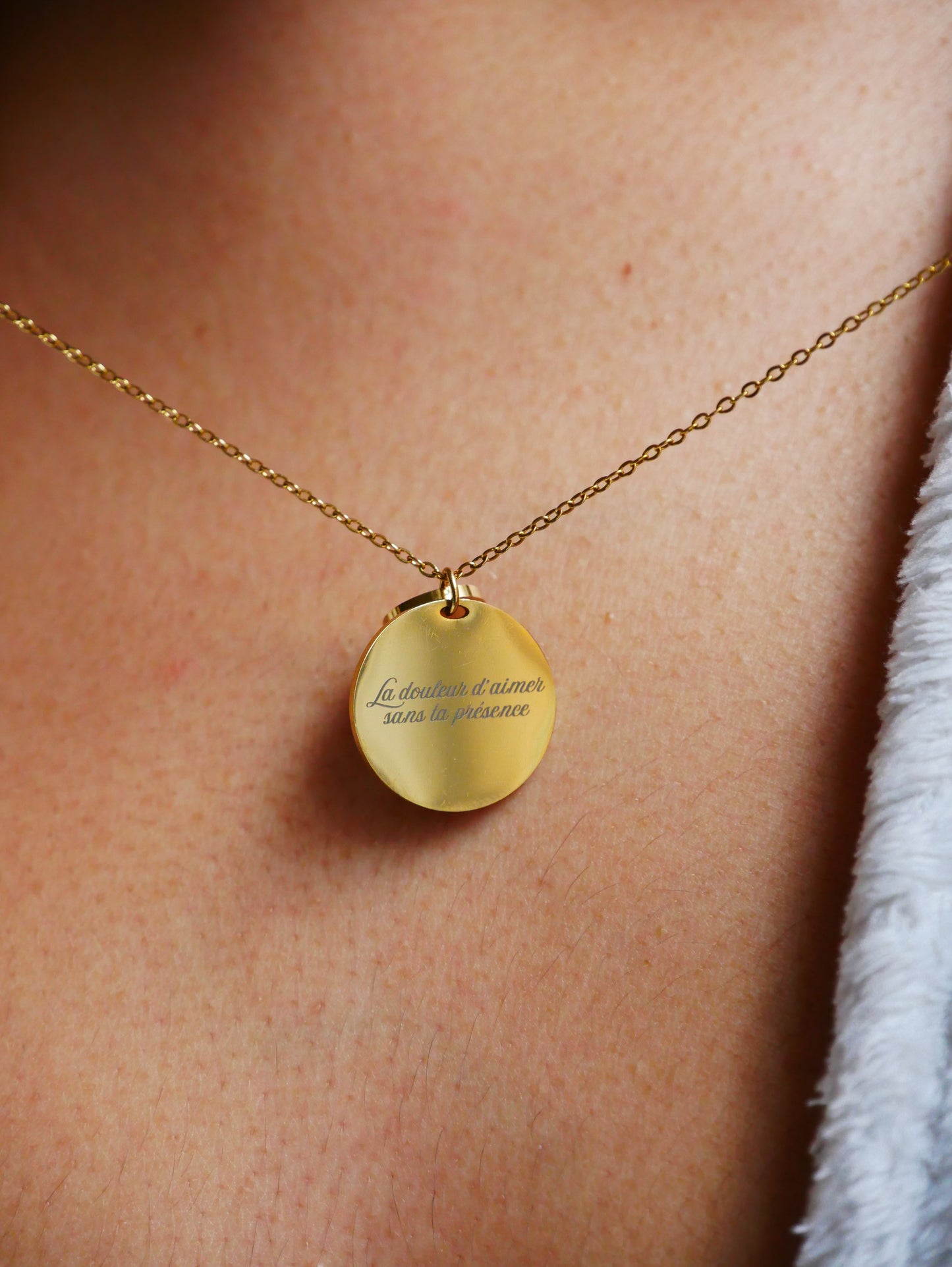 Collier Or Rond "Signature du Cœur"